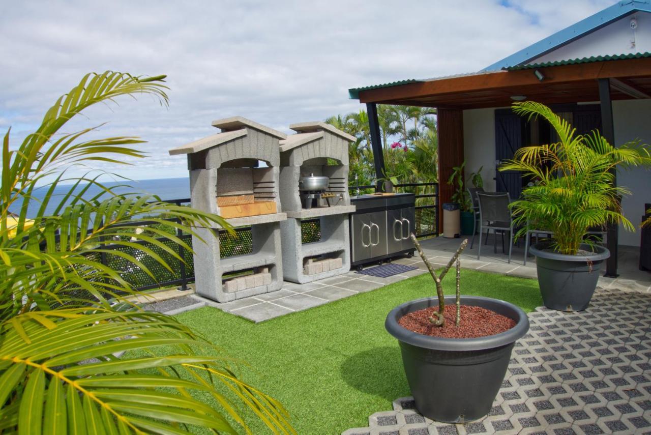 Ka Hema - Maison Entiere Avec Jacuzzi Et Vue Sur Mer Saint-Joseph Ngoại thất bức ảnh
